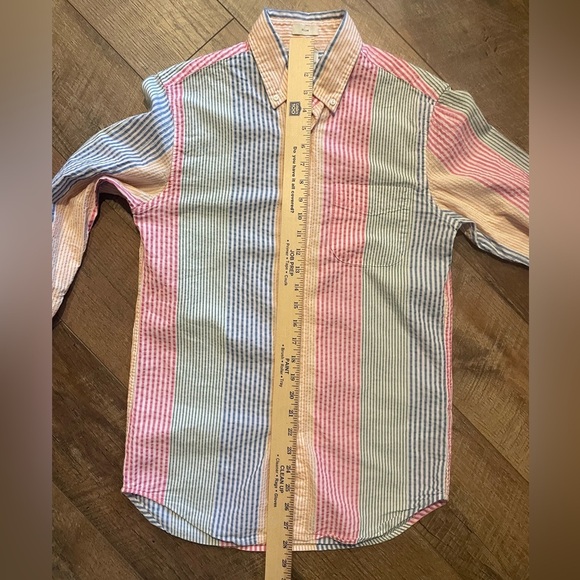 J.Crew Multicolor Striped Seersucker Button Down Shirt | Women’s Small - Picture 7 of 10